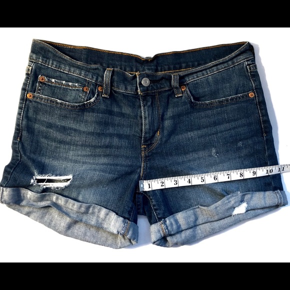 Levi Blue Jean Shorts - Picture 5 of 7